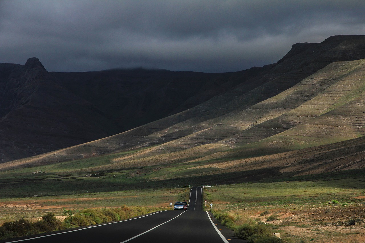 mountains highland dark free photo