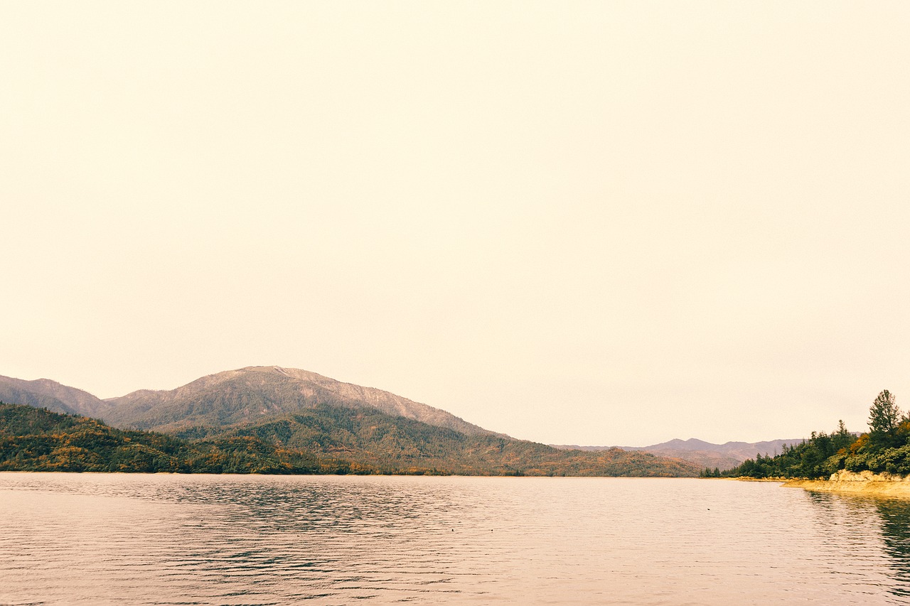 mountains water lake free photo