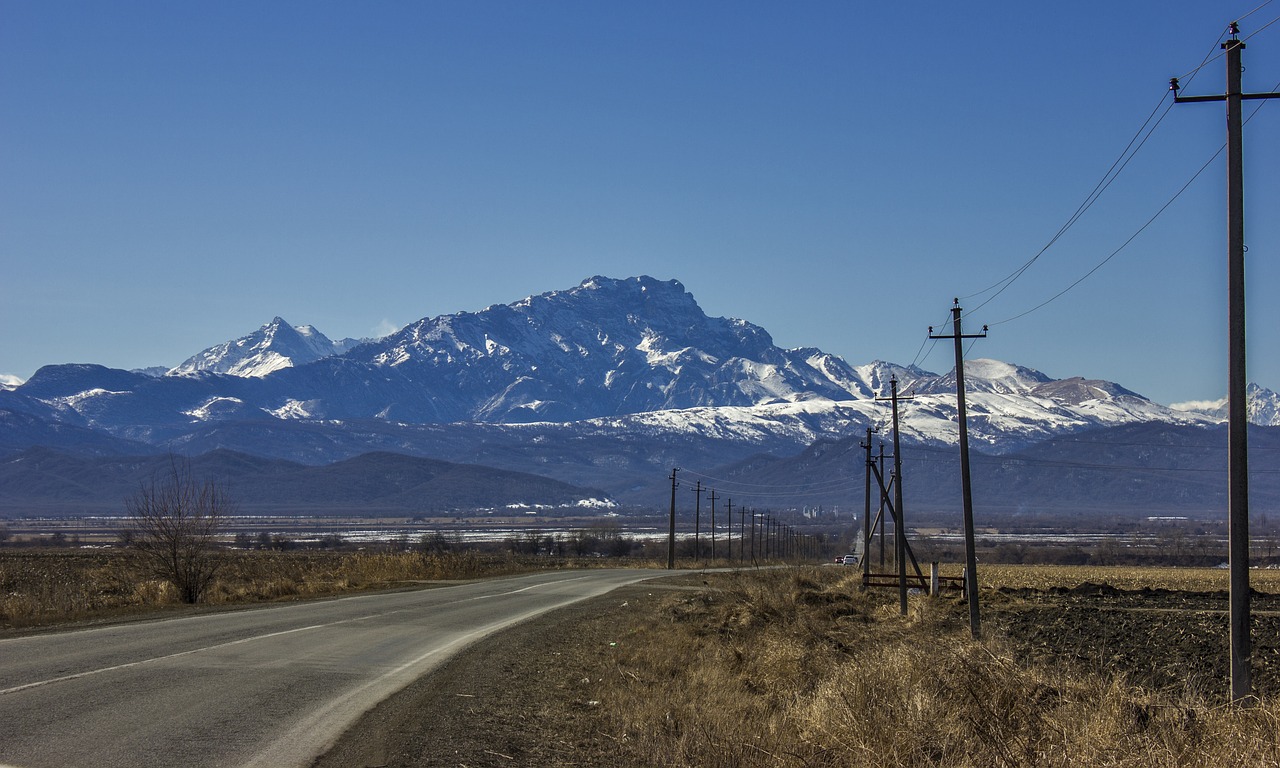 mountains top white clouds free photo