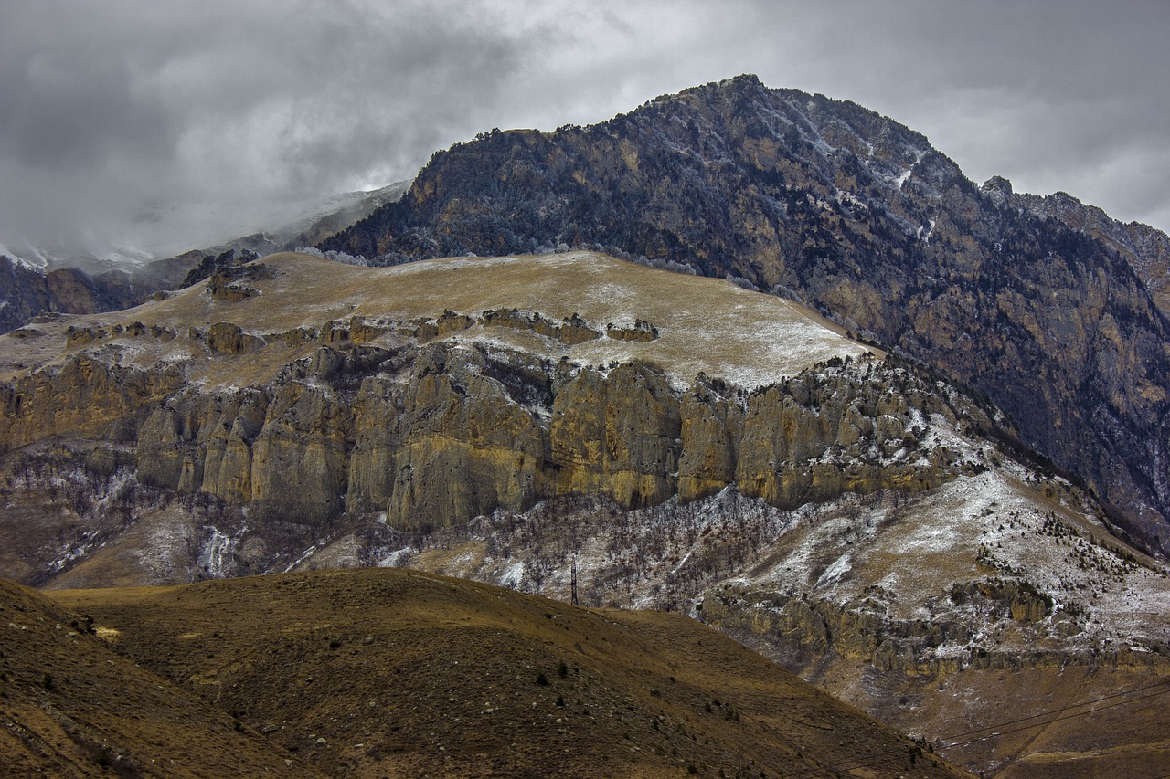 mountains snow winter free photo