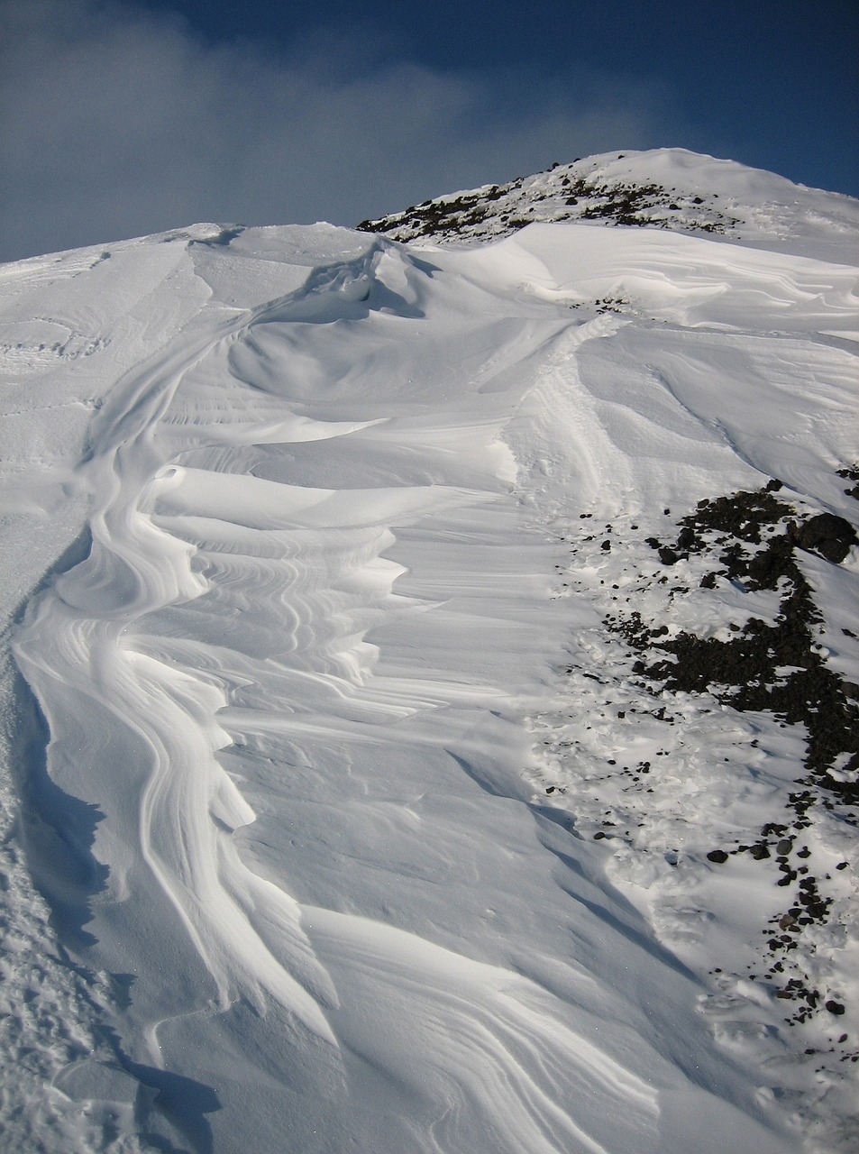 mountains volcano snow free photo