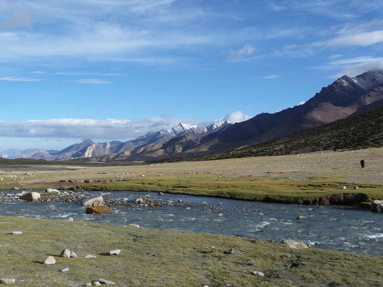 mountains river india free photo