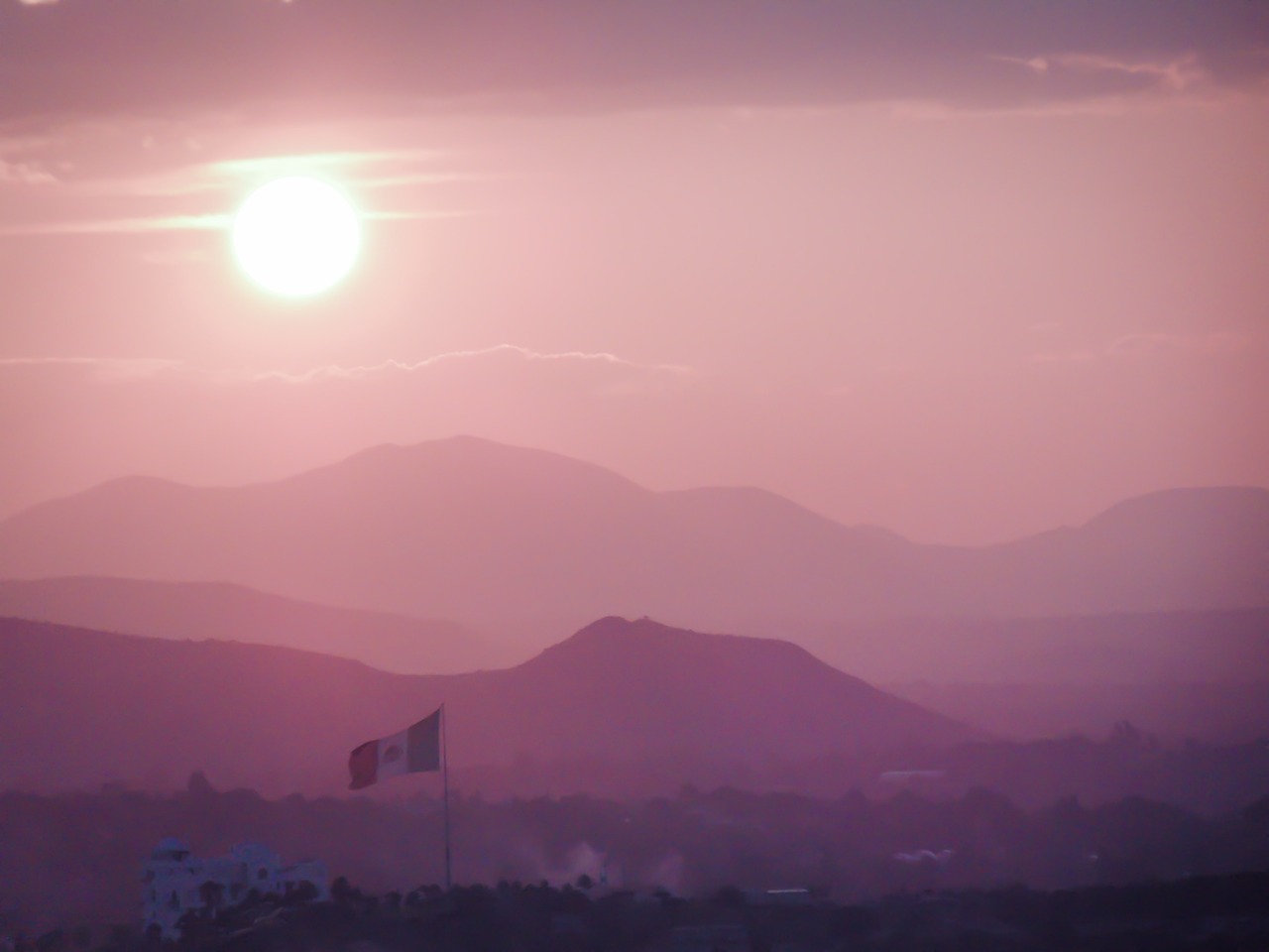 mountains mexico flag free photo