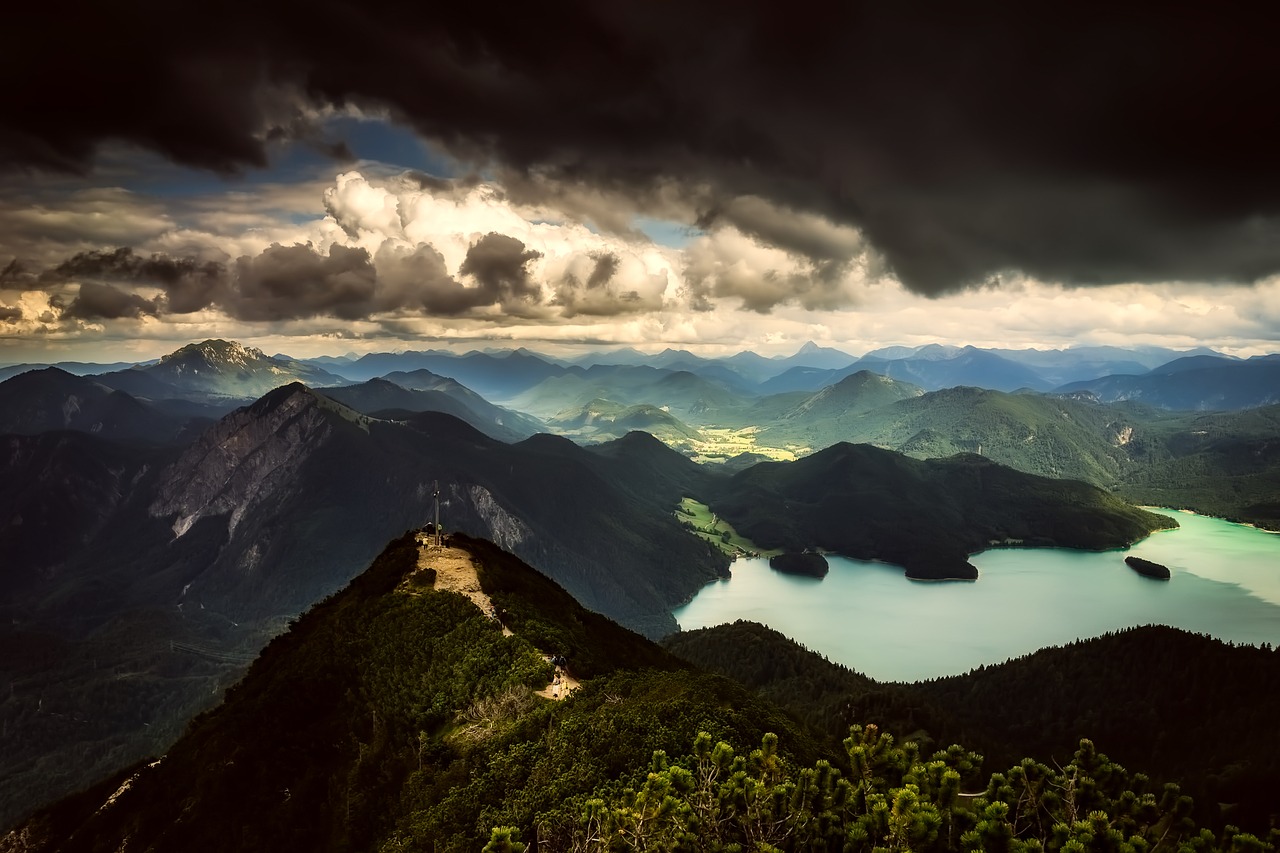 mountains sky clouds free photo