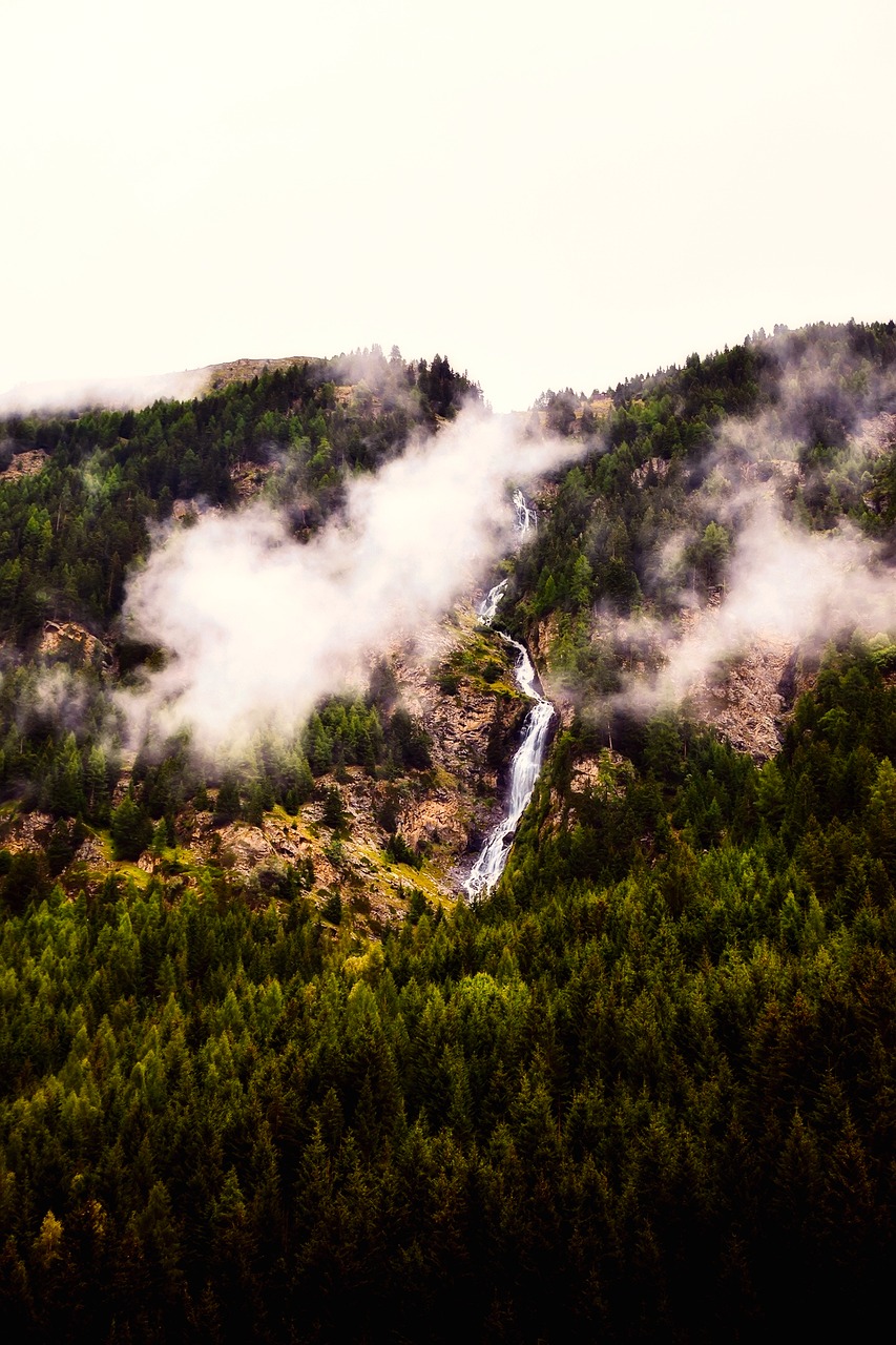 mountains sunrise fog free photo