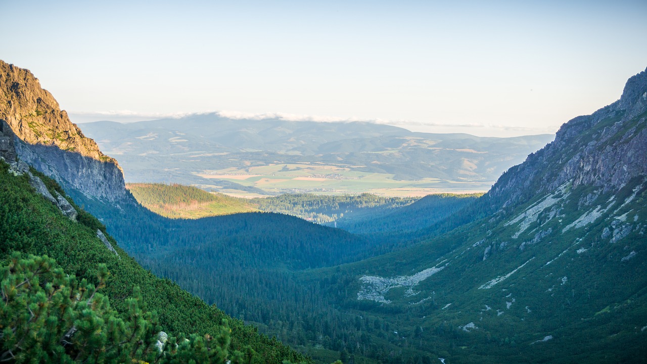 mountains sunset nature free photo