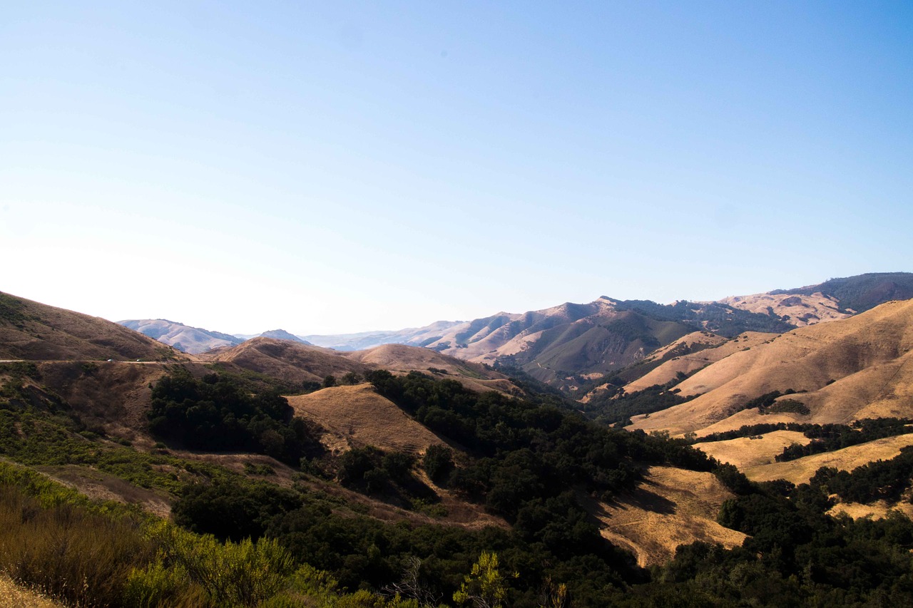 mountains california highway free photo