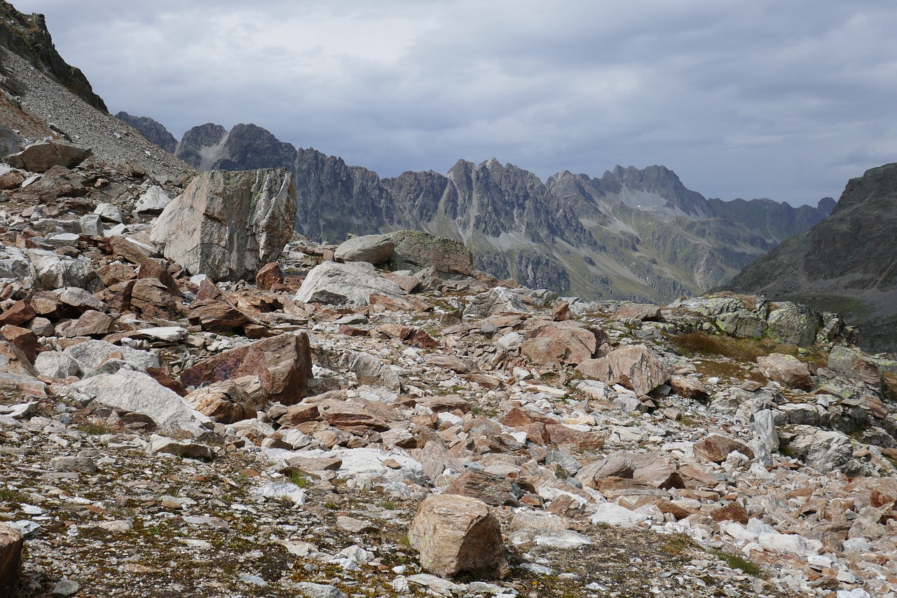 mountains clouds alpine free photo