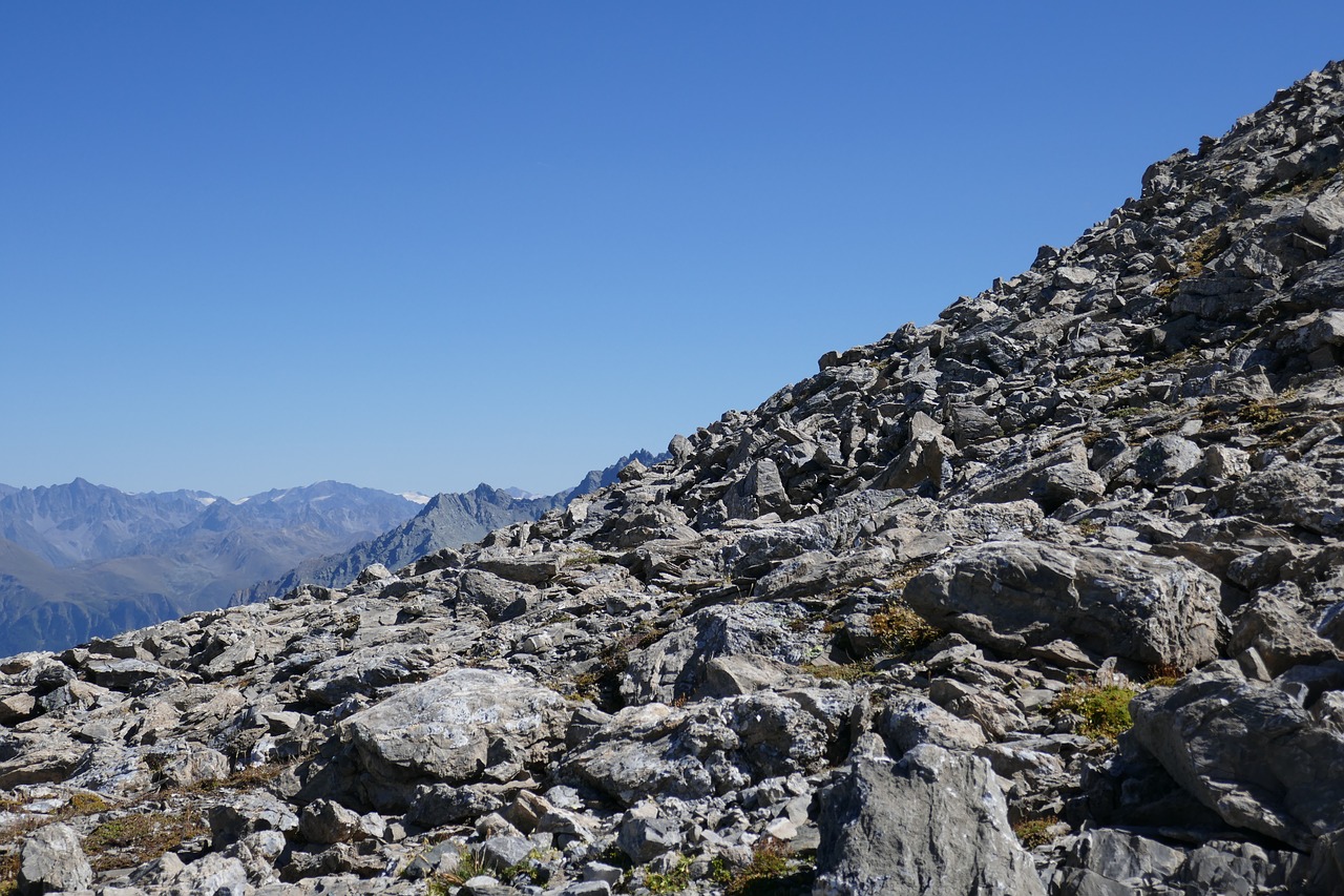 mountains blue sky free photo