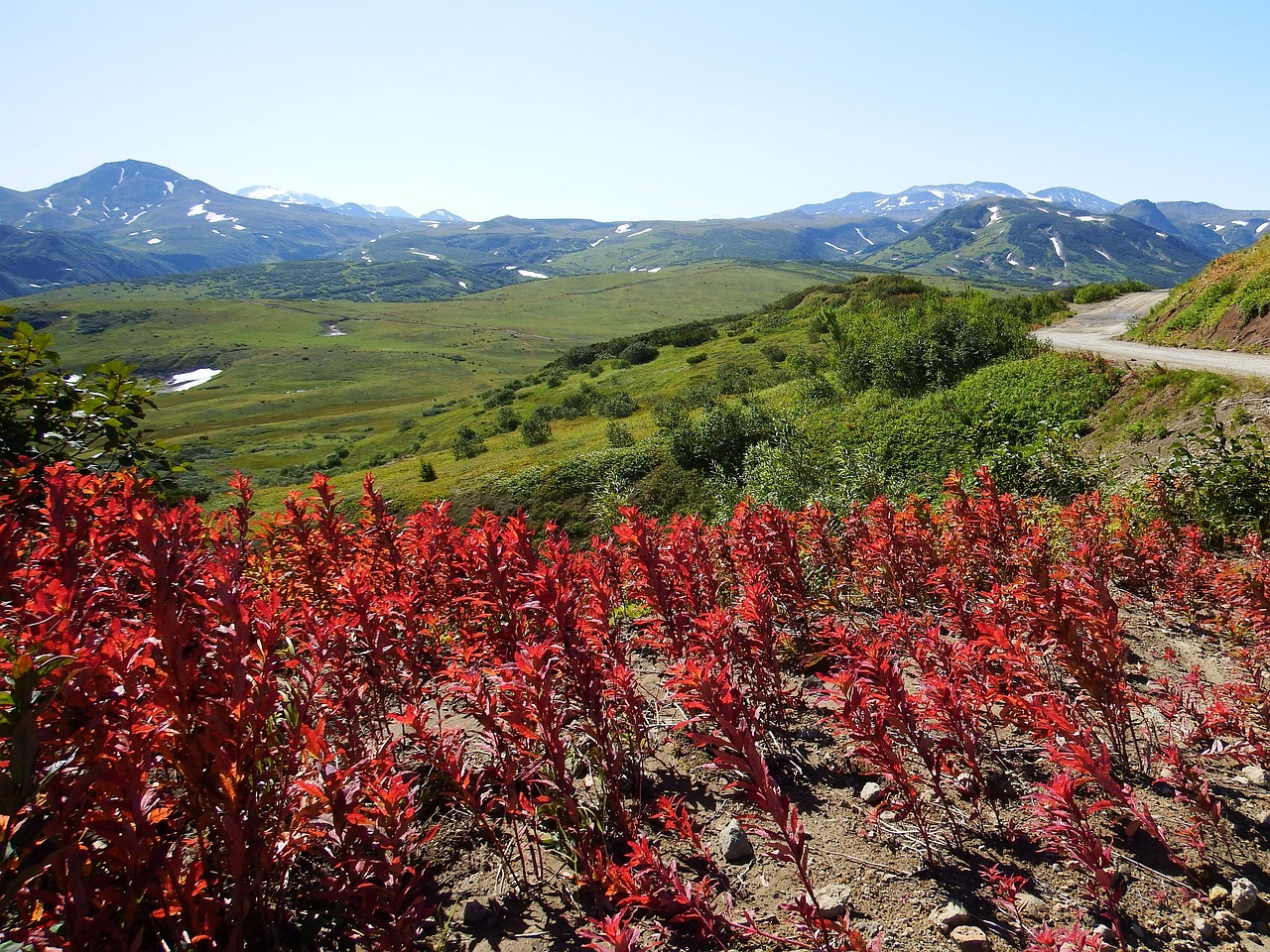 mountains volcano tundra free photo