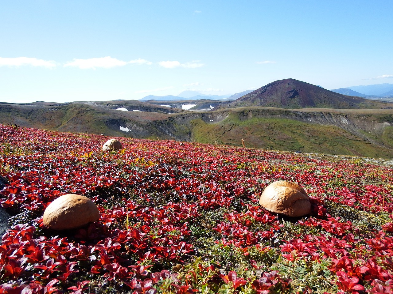 mountains volcano tundra free photo