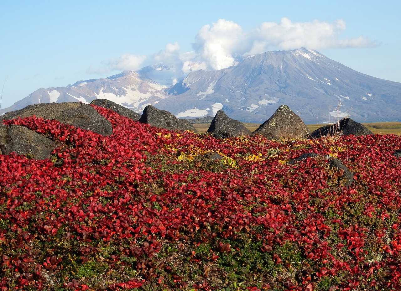 mountains volcano tundra free photo