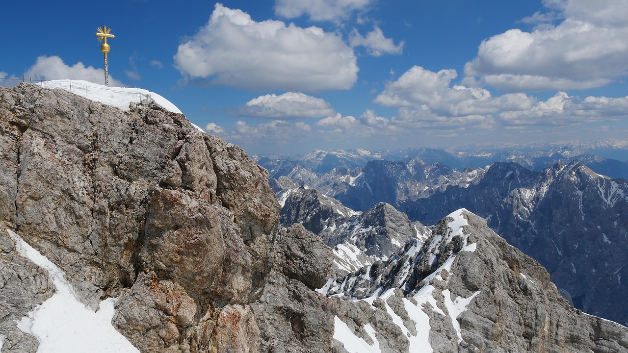 mountains zugspitze summit free photo