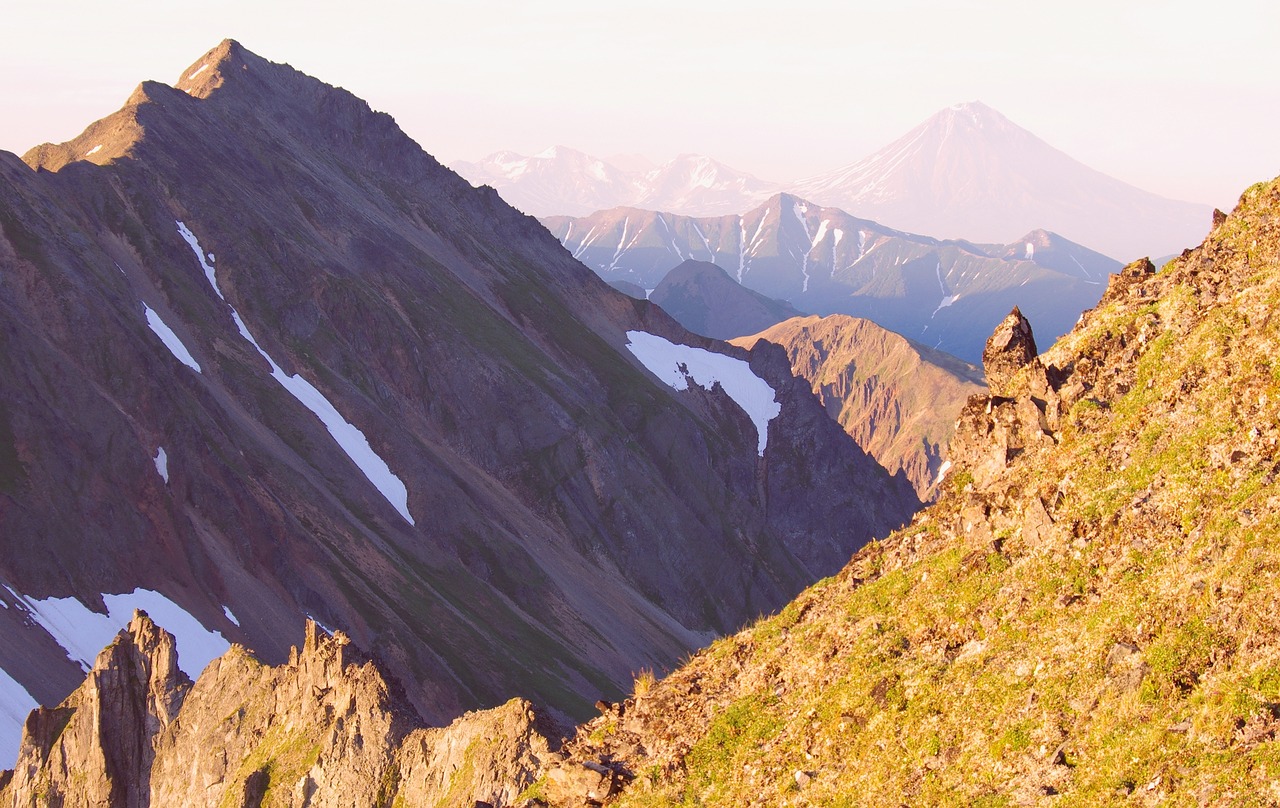 mountains volcano climbing free photo