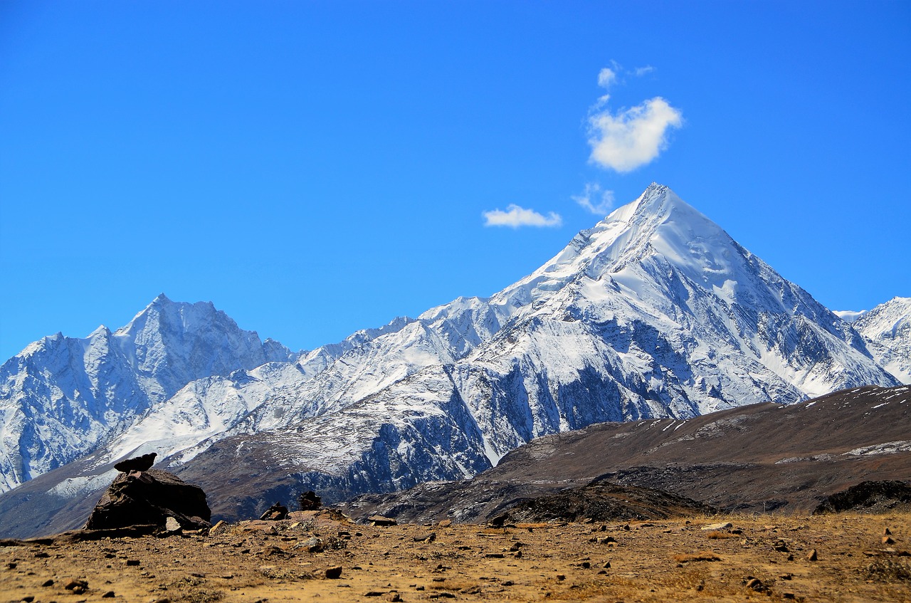 mountains himalayas landscape free photo