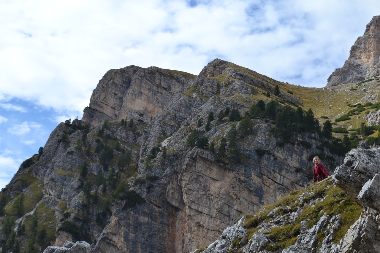 mountains girls hiking free photo