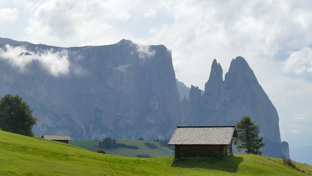 mountains hiking summer free photo