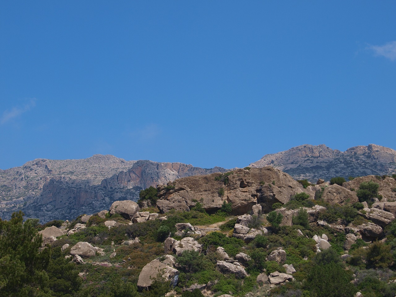 mountains crete landscape free photo