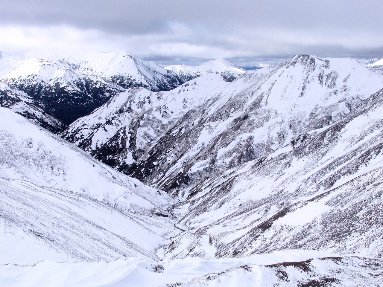 mountains height the first snow free photo