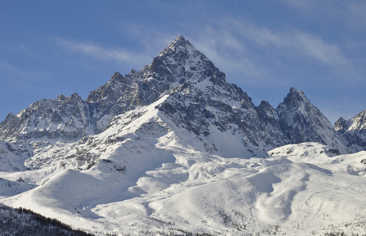 mountains alps snow free photo