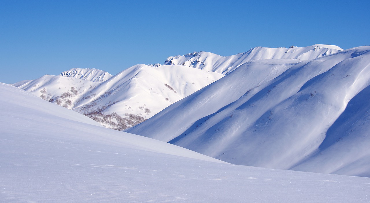 mountains winter snow free photo