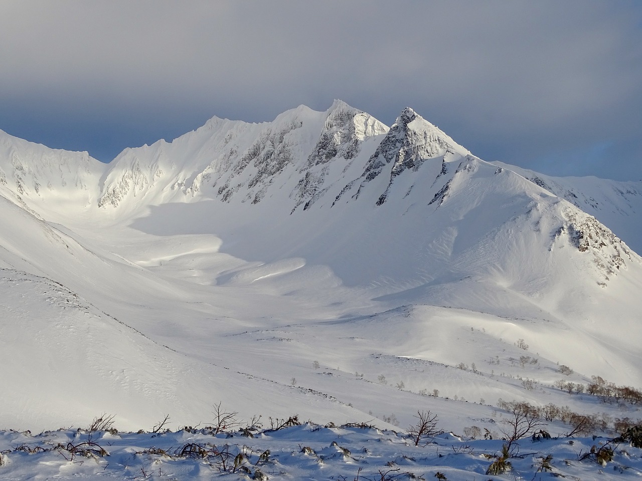 mountains volcano vertices free photo