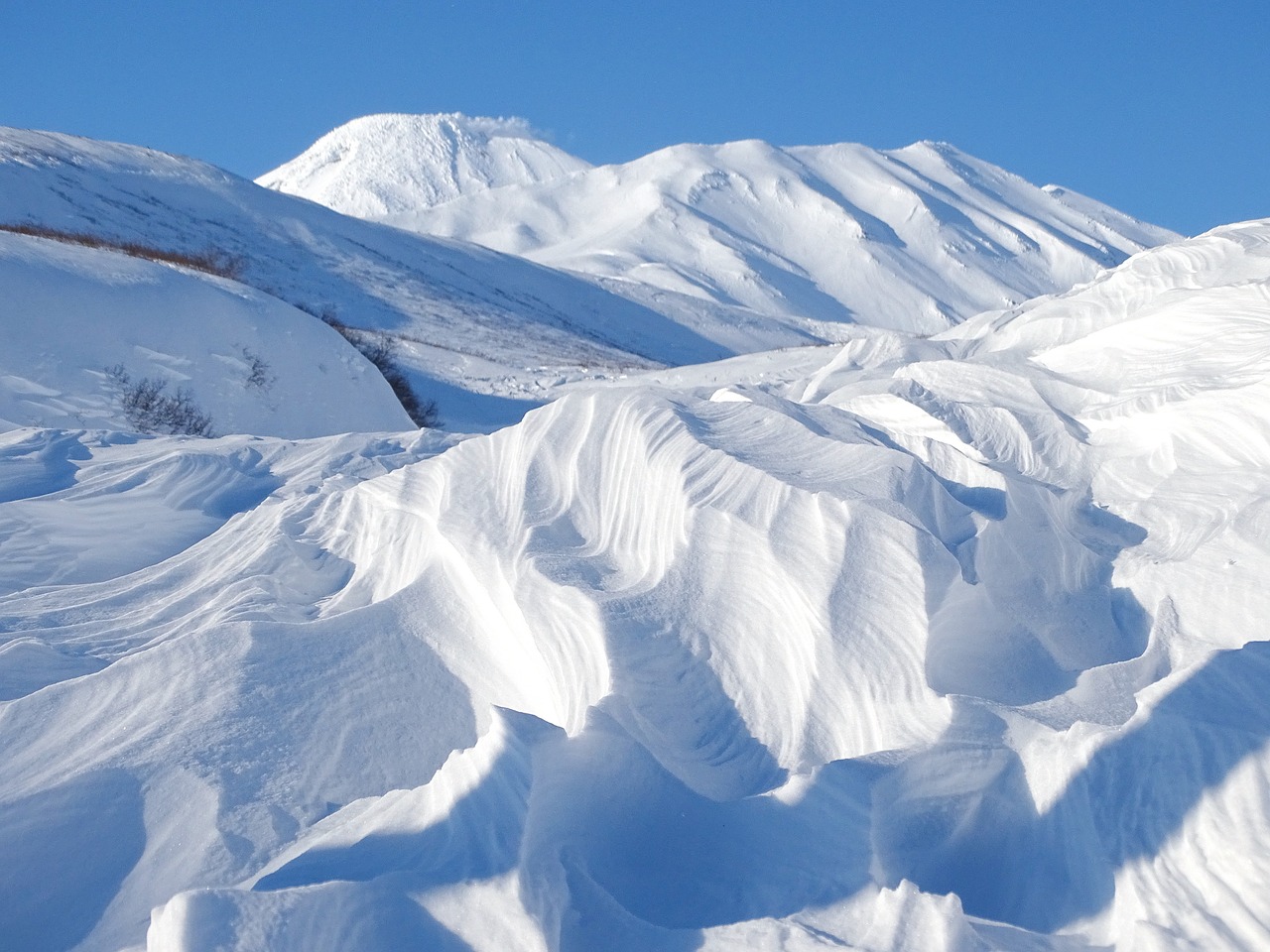 mountains winter snow free photo