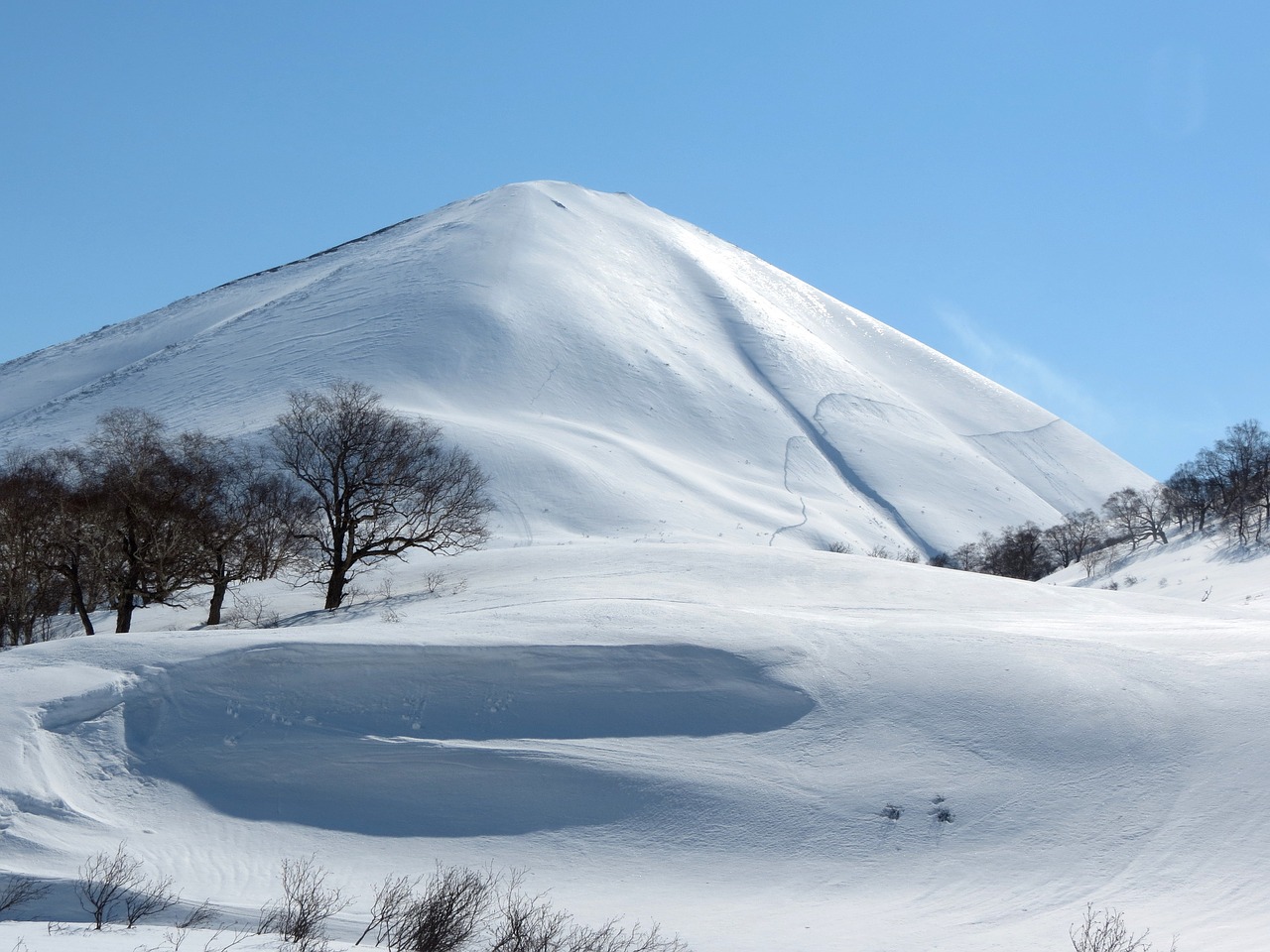 mountains valley ridge free photo