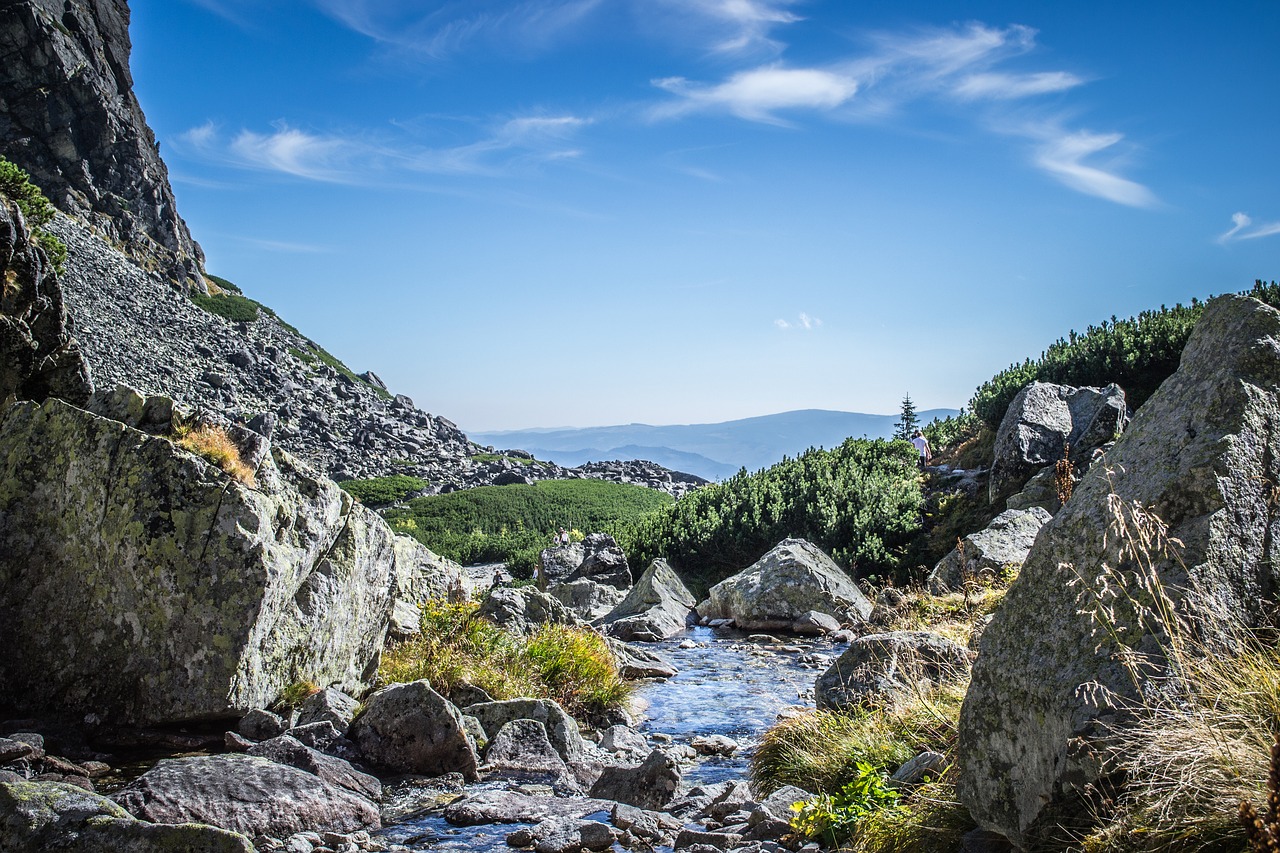 mountains landscape view free photo