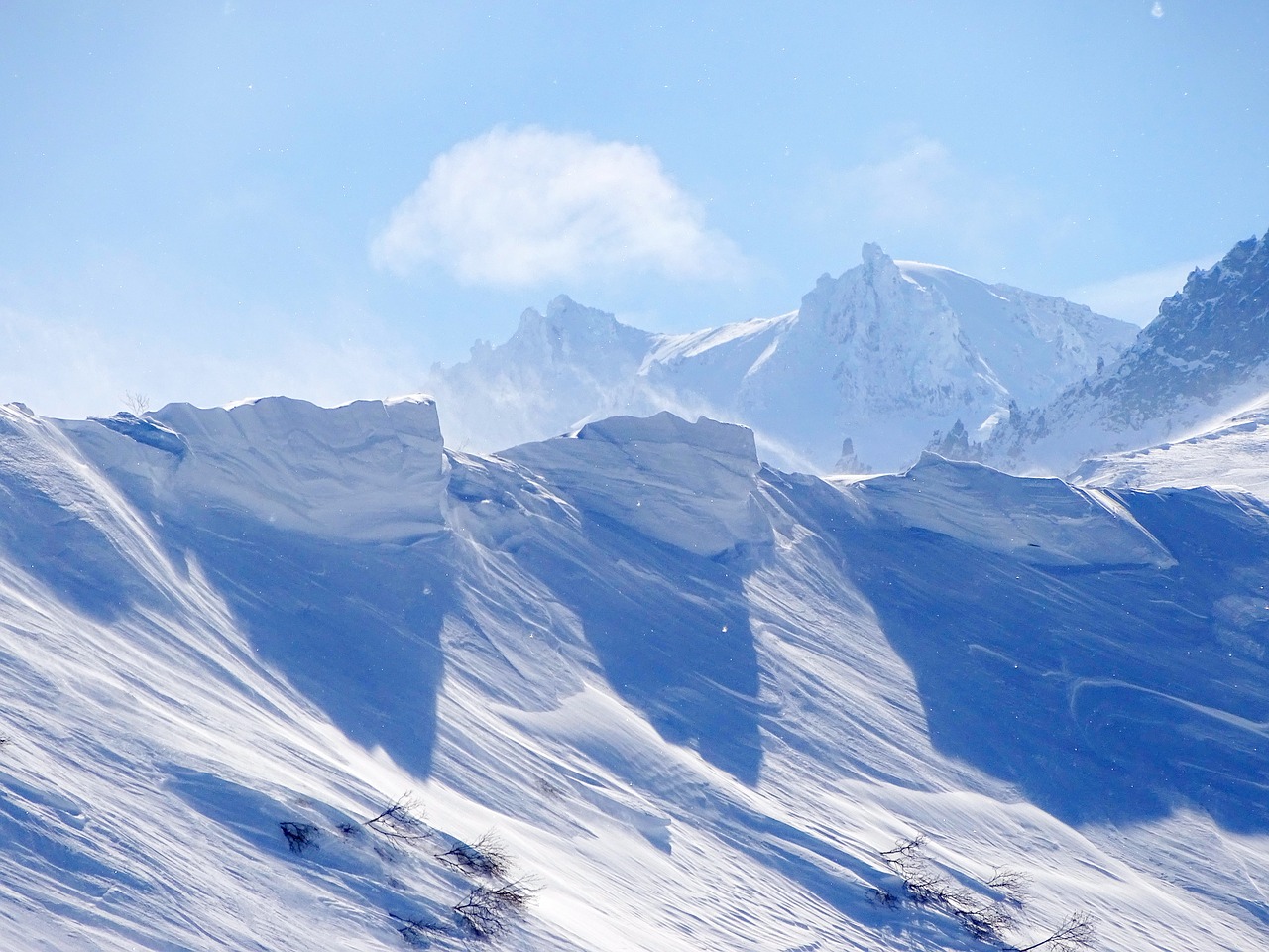 mountains ridge volcano free photo