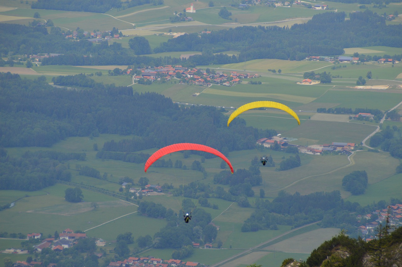 mountains  paragliding  flying free photo