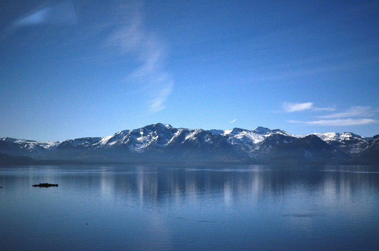 mountains  lake  winter free photo