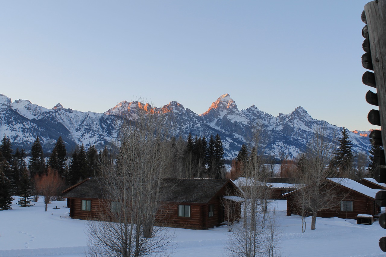 mountains  winter  landscape free photo