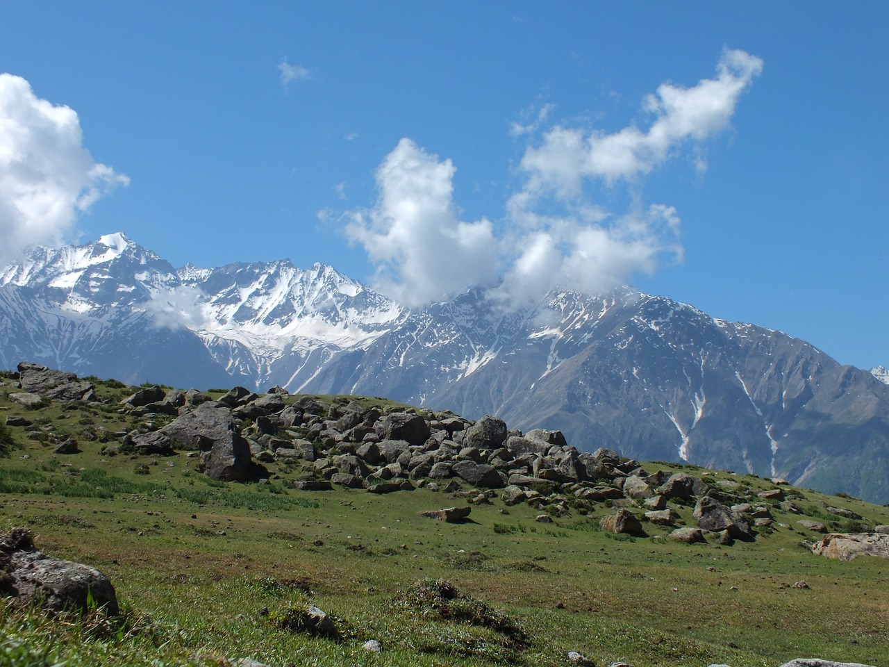 mountains  nature  clouds free photo