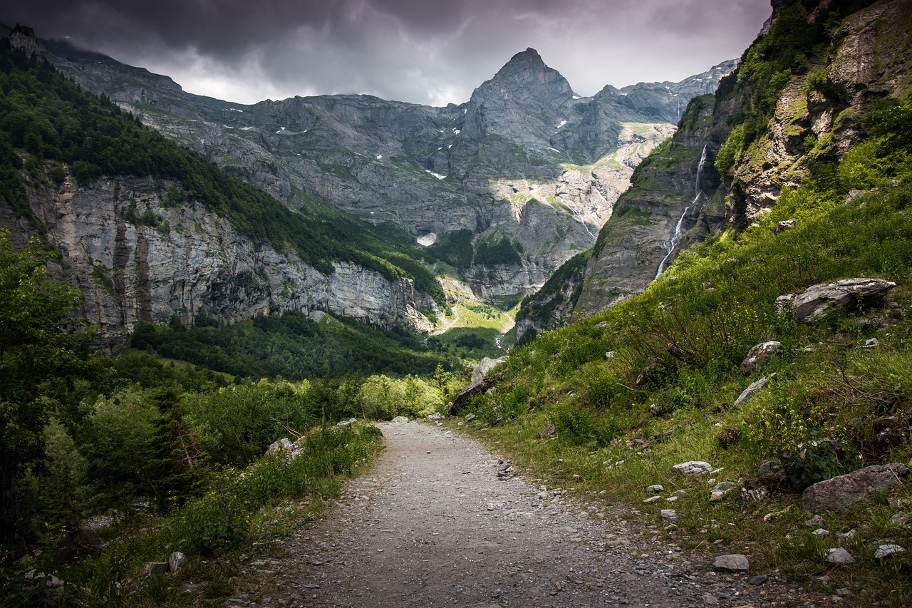 mountains  hiking  nature free photo