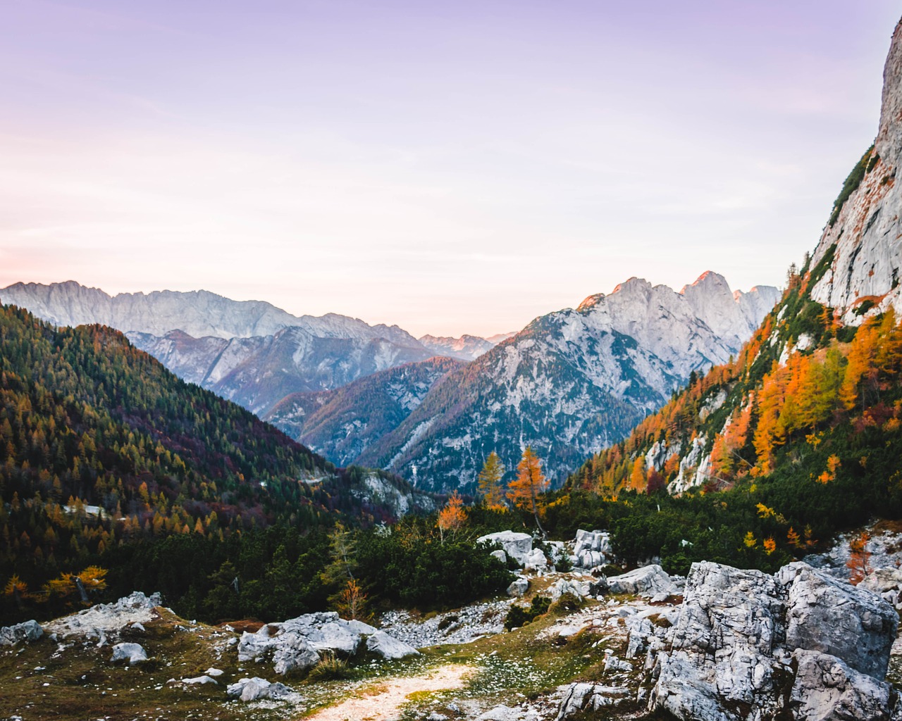 mountains  morning  twilight free photo