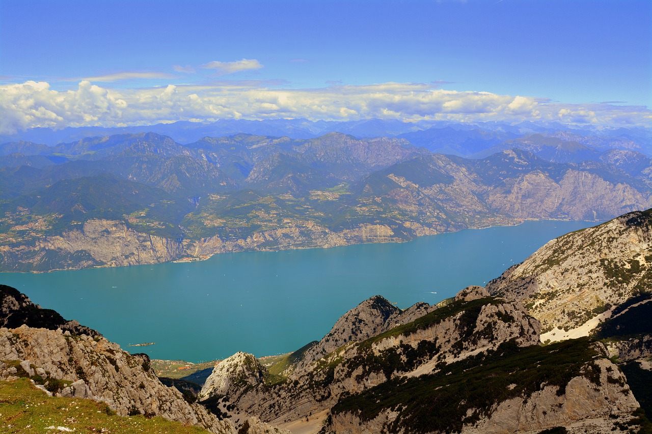 mountains  lake  garda free photo