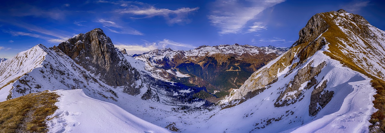 mountains  snow  winter free photo