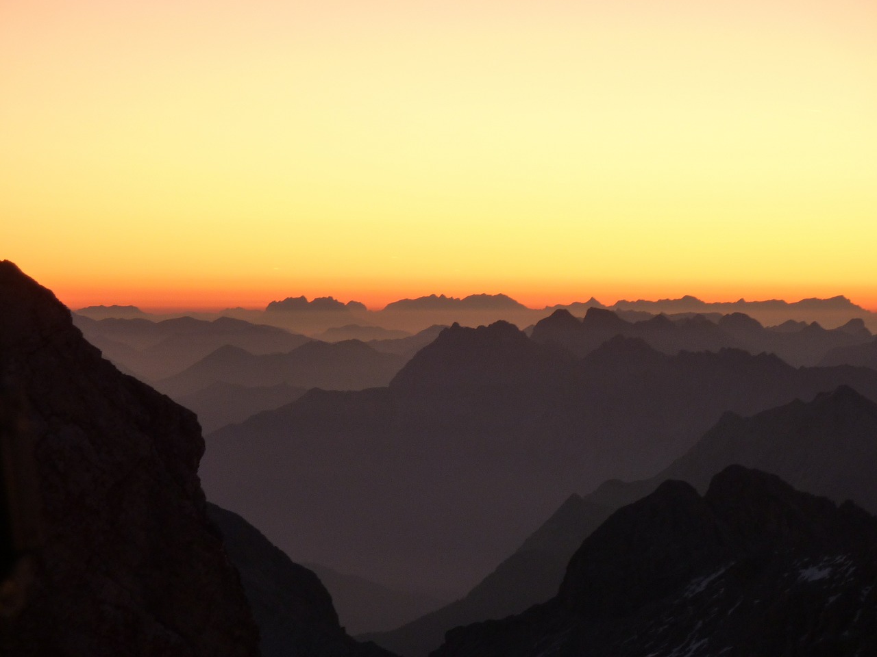 mountains morgenrot alpine panorama free photo