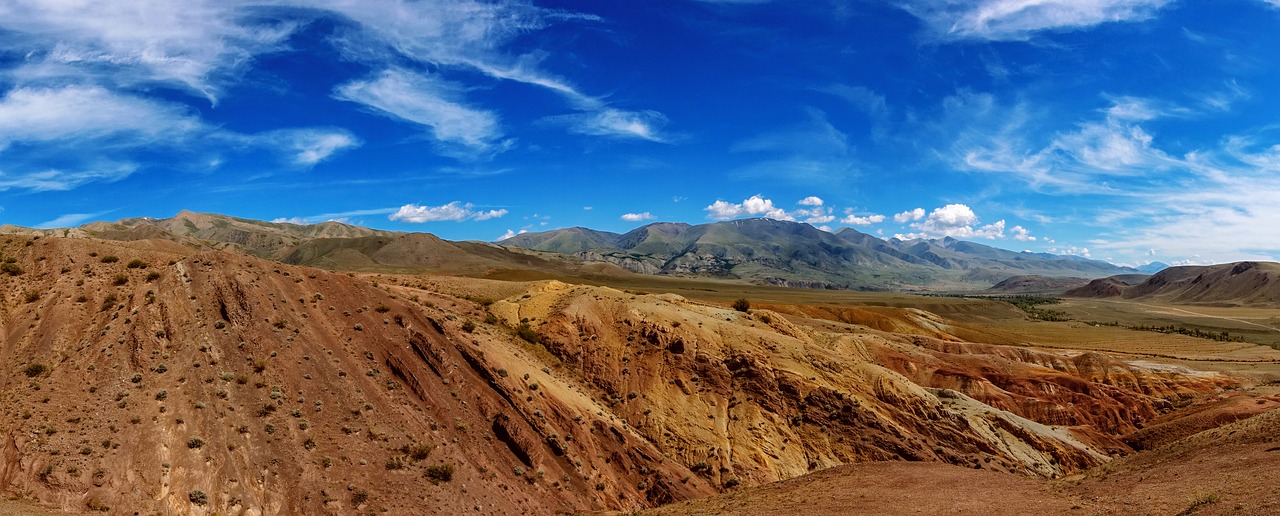 mountains  blue  sky free photo