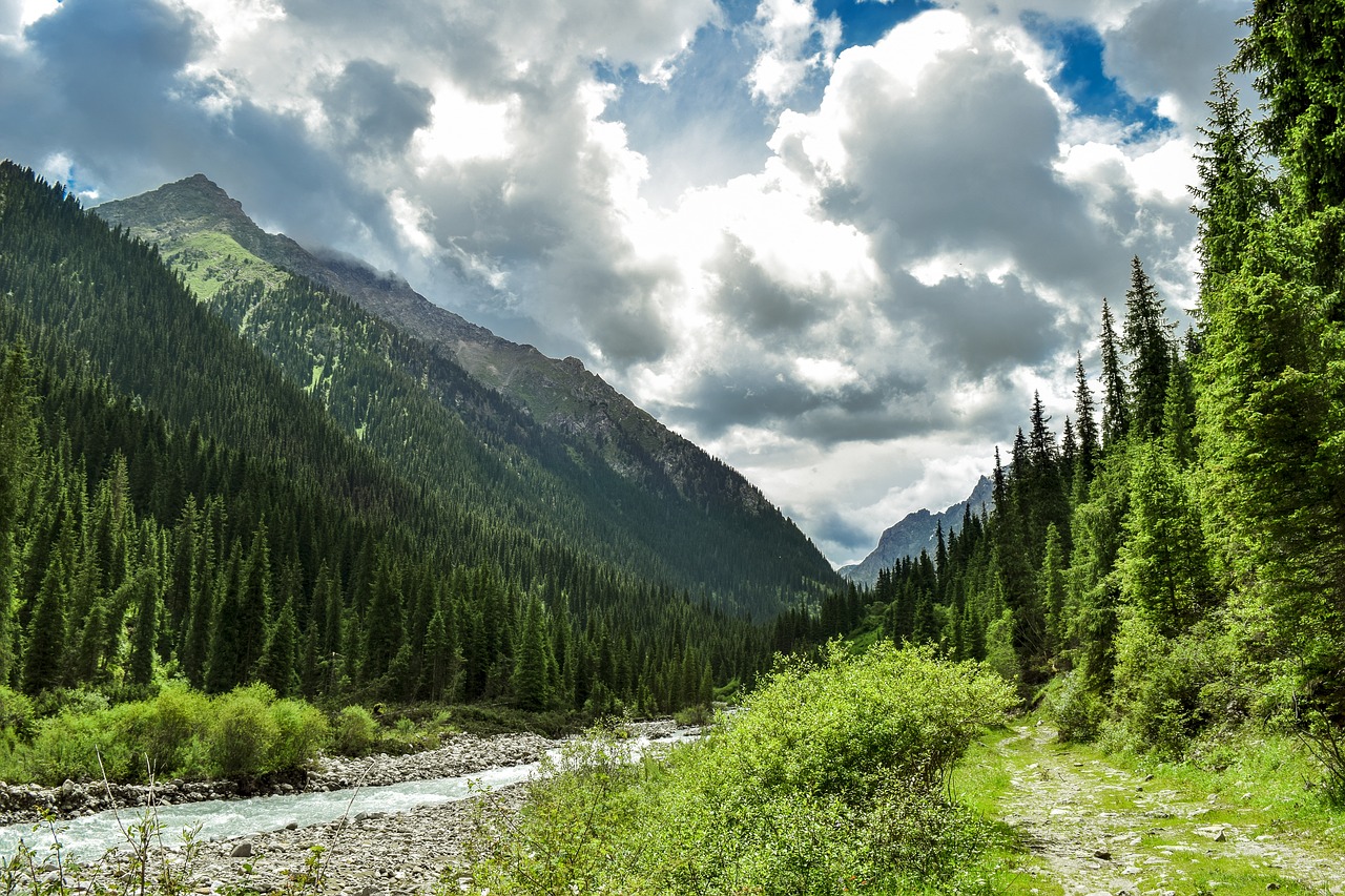 mountains  tianshan  snow free photo