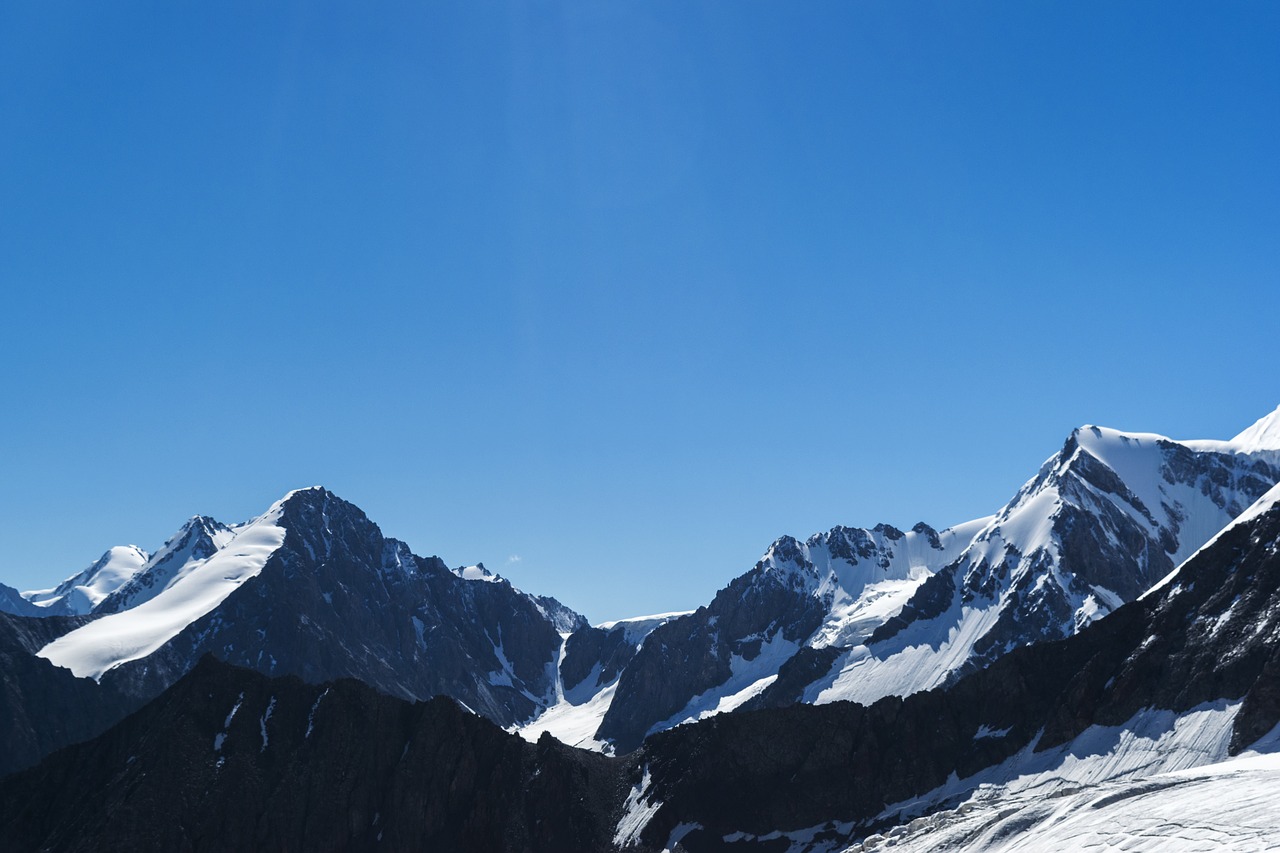 mountains  tianshan  snow free photo