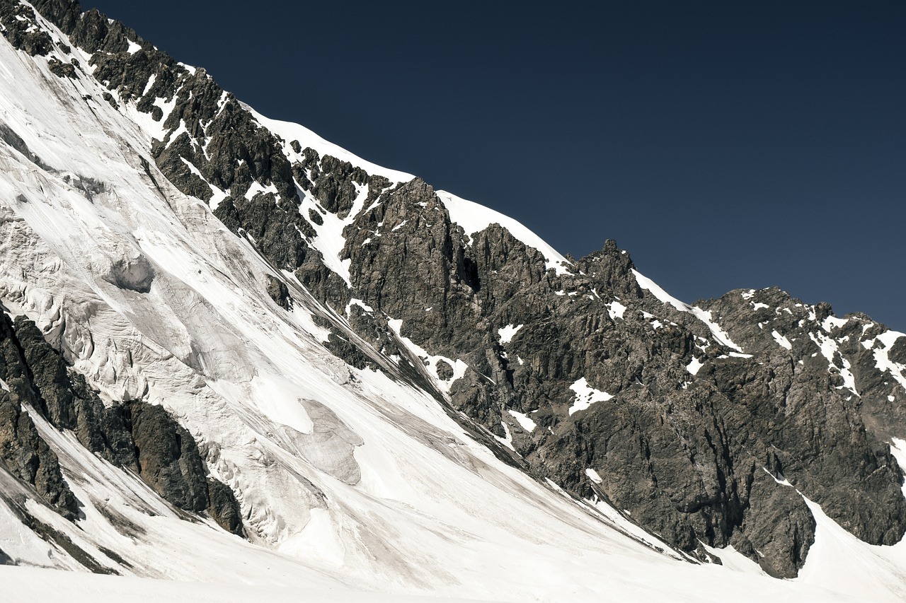 mountains  tianshan  snow free photo