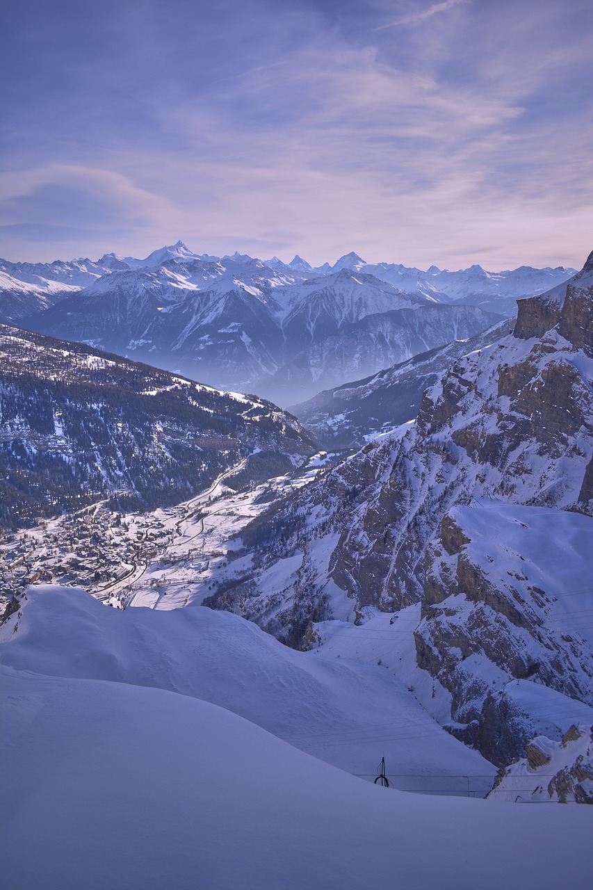 mountains  winter  snow free photo