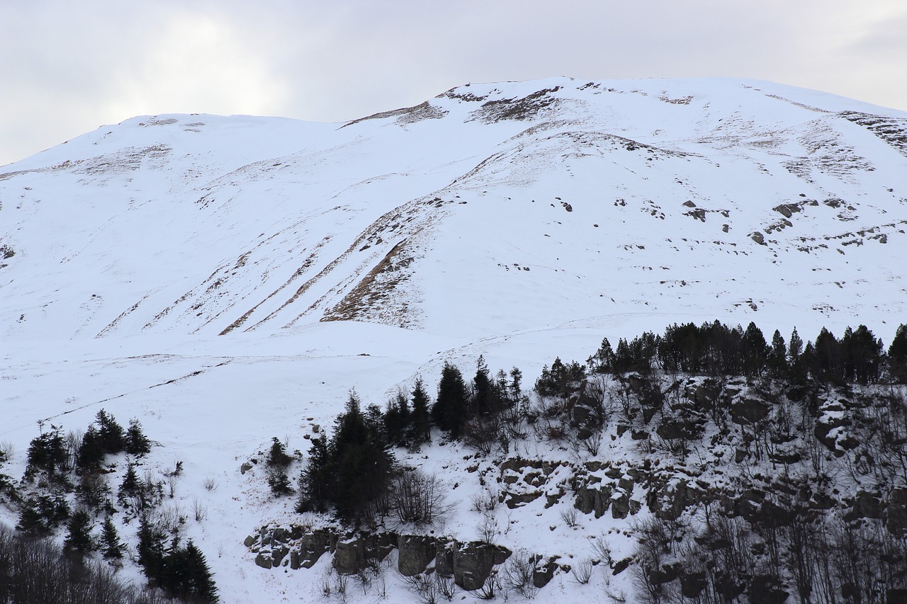 mountains  snow  landscape free photo