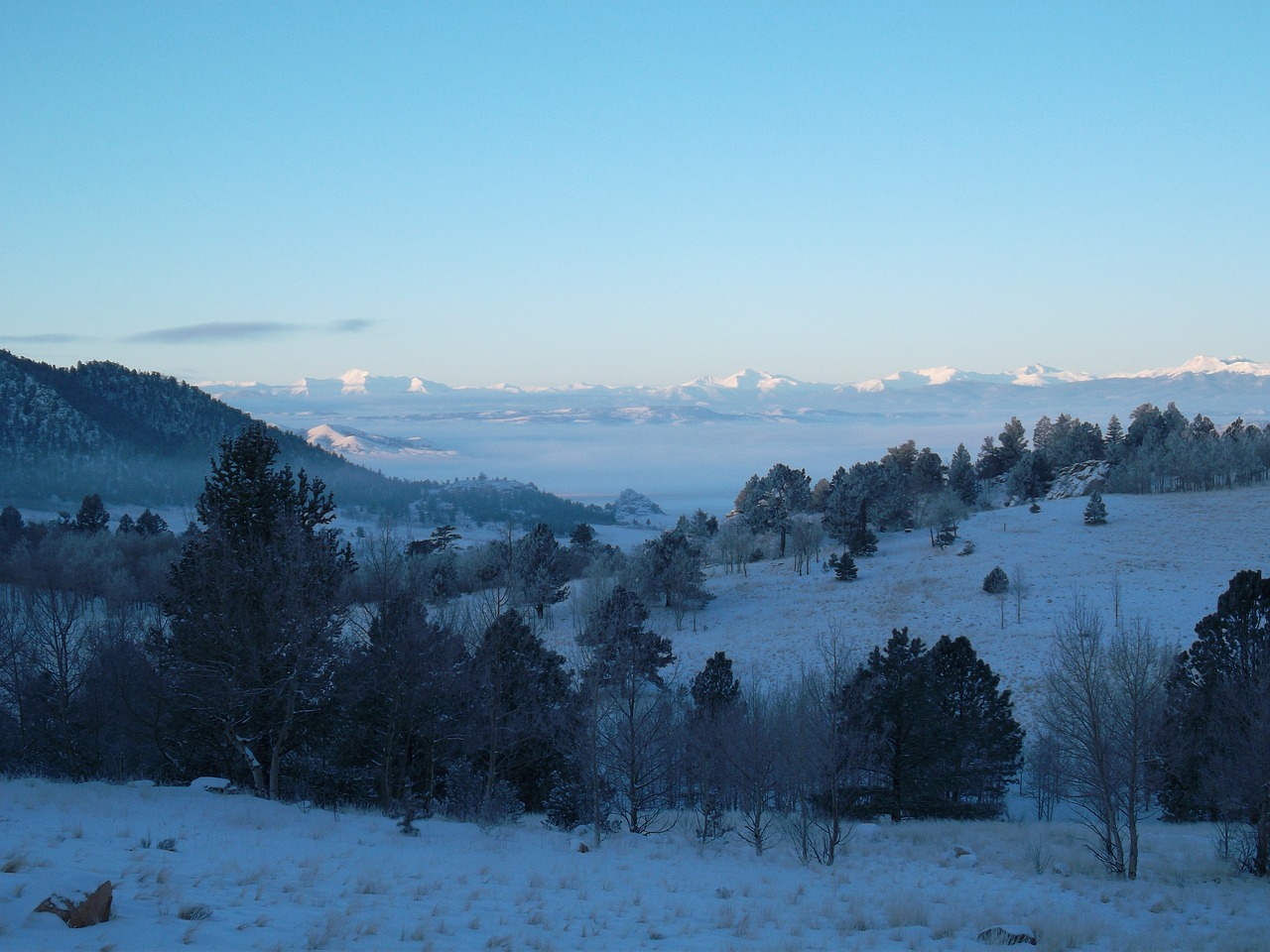 mountains snow winter free photo