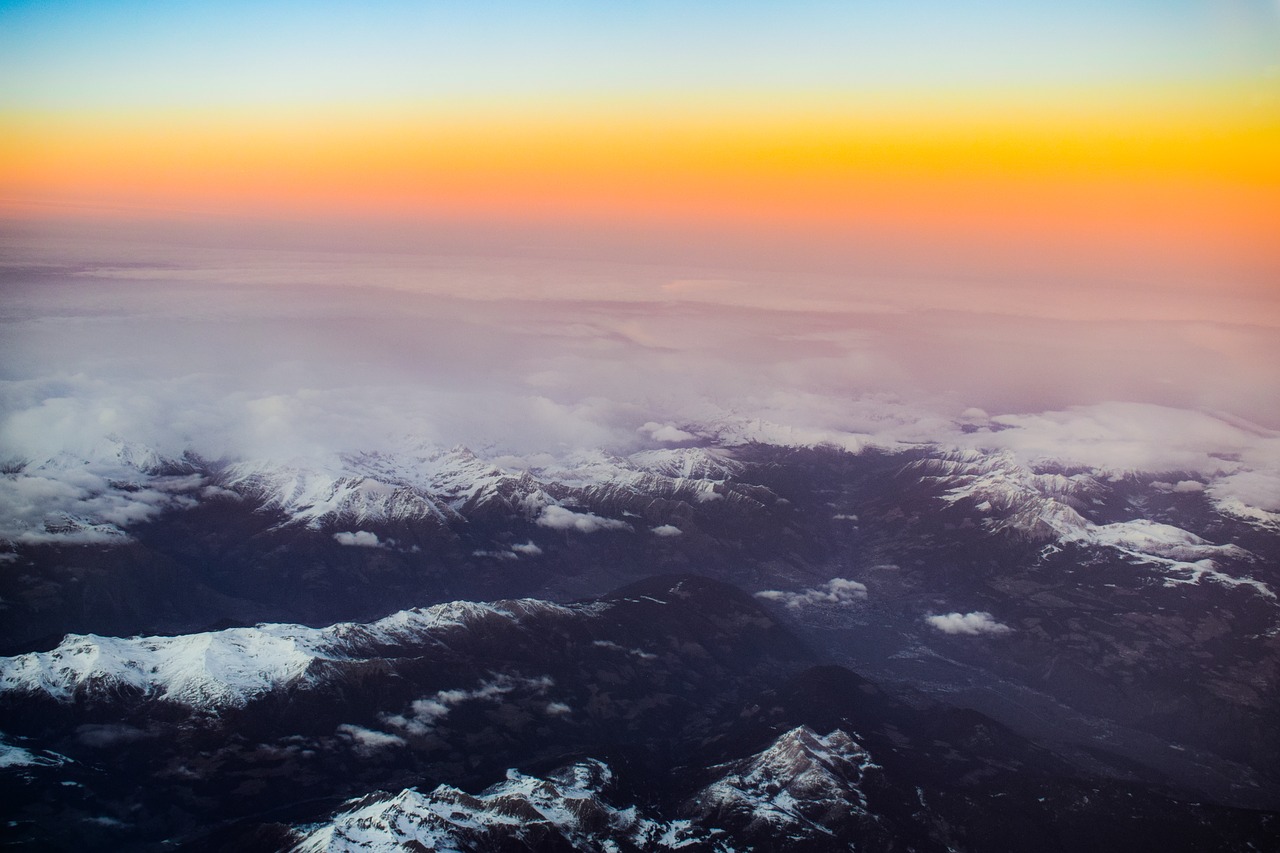 mountains  snow  landscape free photo