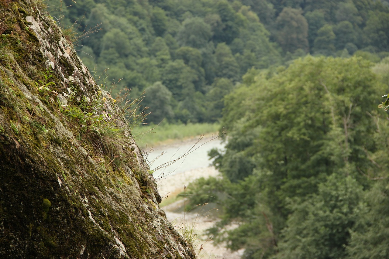 mountains  river  nature free photo