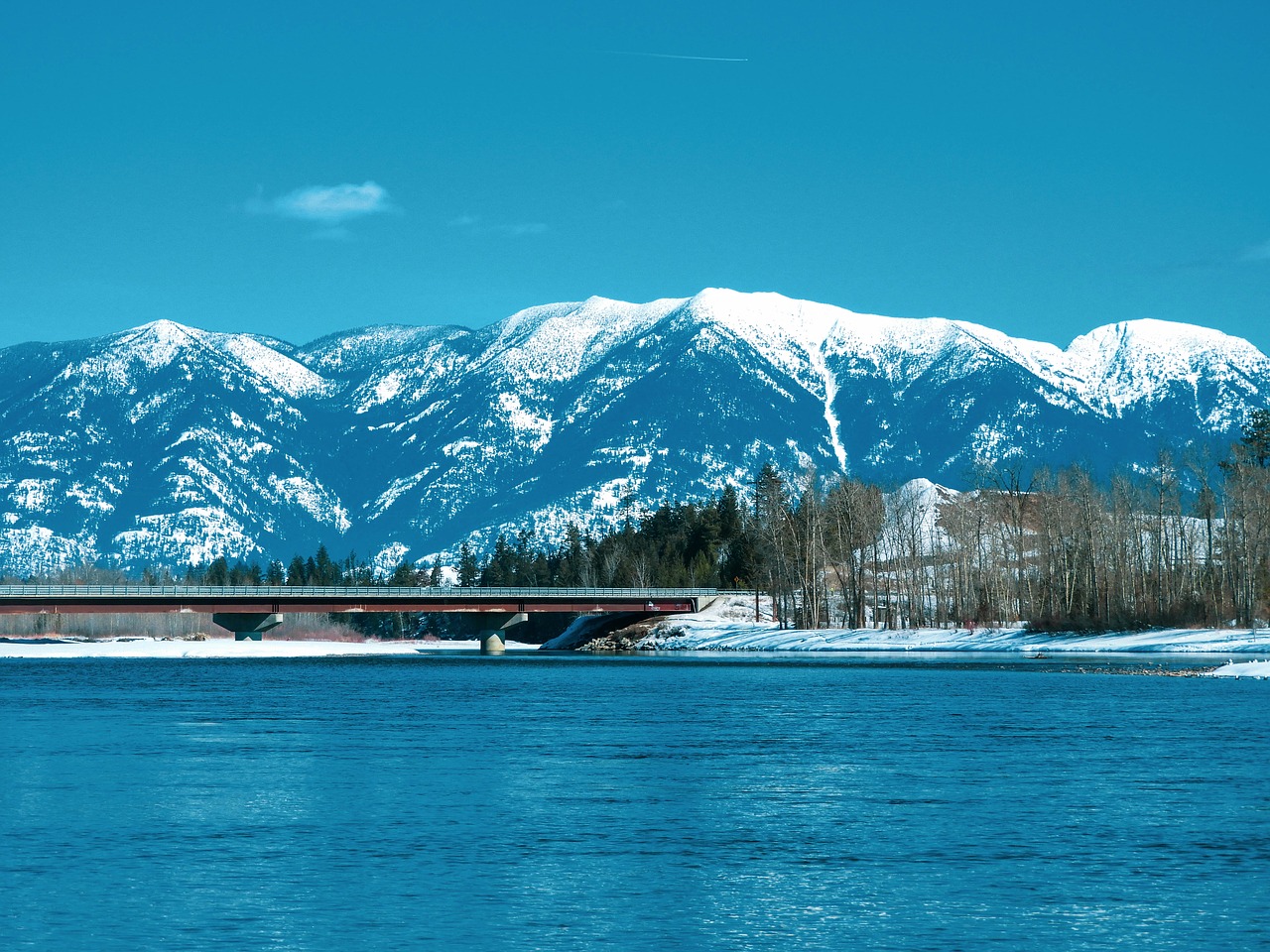 mountains  river  nature free photo