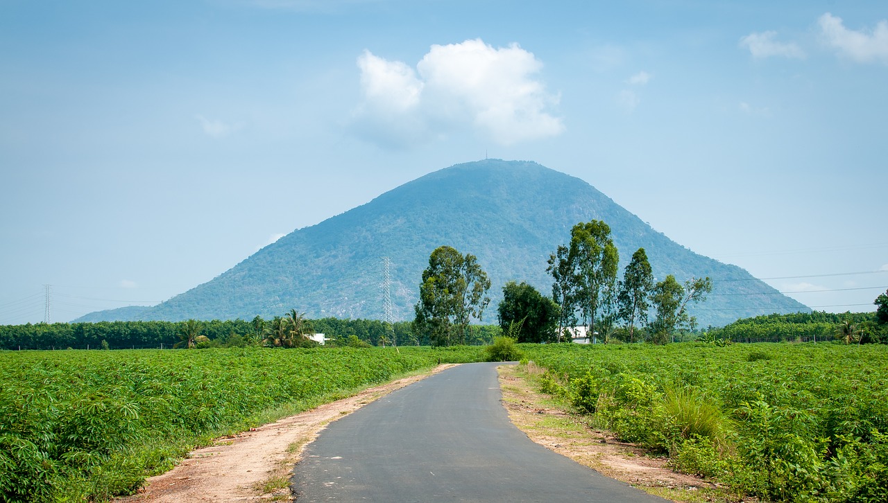 mountains  road  landcape free photo